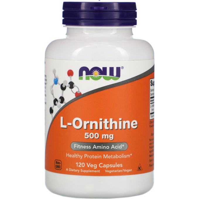 Аминокислота L-Орнитин NOW FOODS L-Ornithine 500 мг. NS*0122