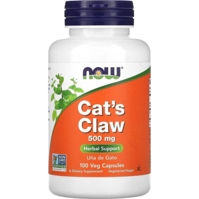 Кошачий коготь NOW FOODS CAT'S CLAW, 500 мг - 100 капсул NS29494